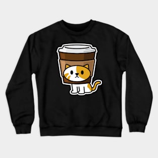 Coffee Cat Crewneck Sweatshirt